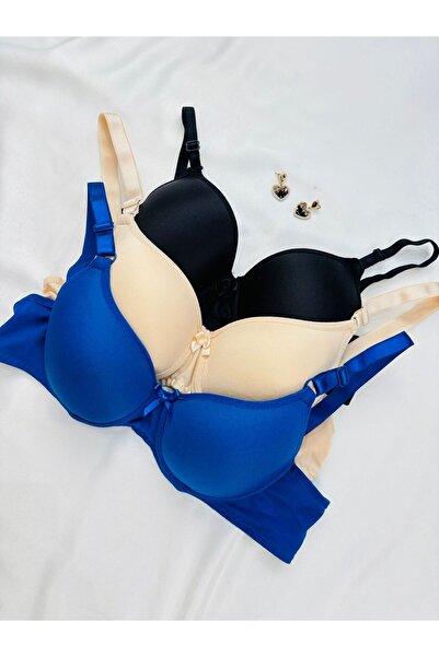 İNKO İÇ GİYİM Οικονομικό σουτιέν 3 τεμαχίων συσπειρωτήρα χωρίς επένδυση