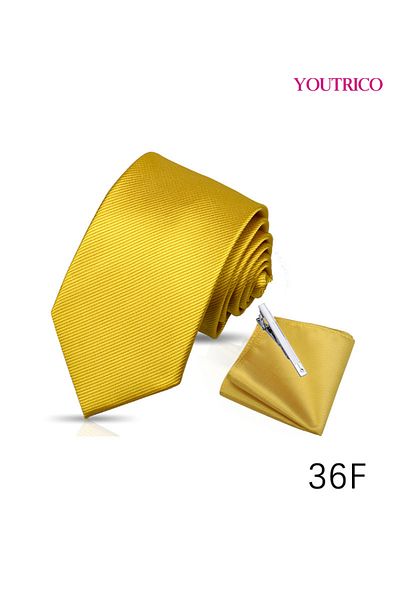 Youtrico Tie-7.5CM and Handkerchief 3PCS Handmade Formal Hanky Suit