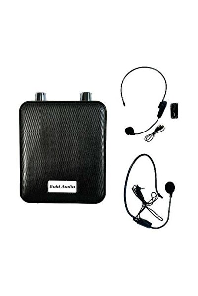 Bolsat GOLD AUDIO GR12 30 WATT KABLOSUZ KAFA MİKROFONLU TAŞINABİLİR HOPARLÖR REHBER ANFİSİ