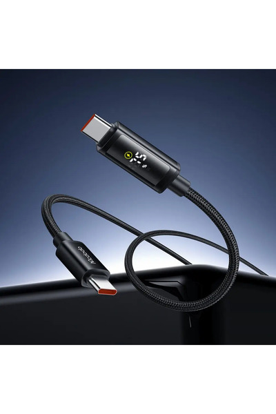 Mcdodo CA-8000 TYPE-C TO TYPE-C 100W ÇİFT LED EKRANLI KABLO