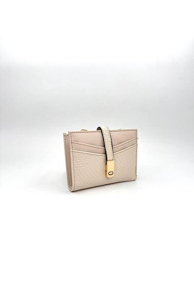 UCCELLO Women's Card Holder Wallet - Stylish Wallet with Zipper, Magnet Buckle, Multi-Compartment Leather Look