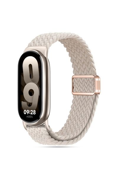 SKYDDAR INNOVATION Curea pentru Xiaomi Mi Band 8 / 8 NFC / 9 / 9 NFC, reglabilă, Premium, SKDR BandPro W032 - Albă