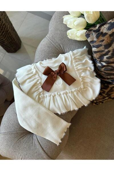 ArdenKids 2-6 Yaş Taba Fiyonk Detaylı Bluz