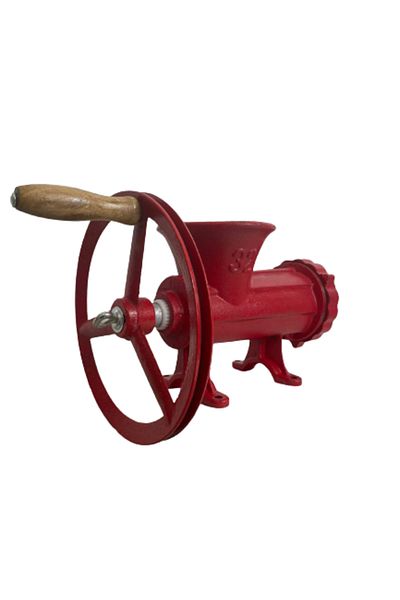 COBI SMART® Manual meat grinder No. 32, cast iron with JIA wheel, red - COBI SMART®