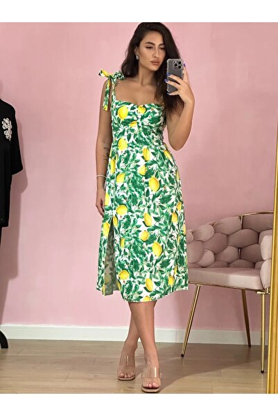 BiaBella Rochie verde lime