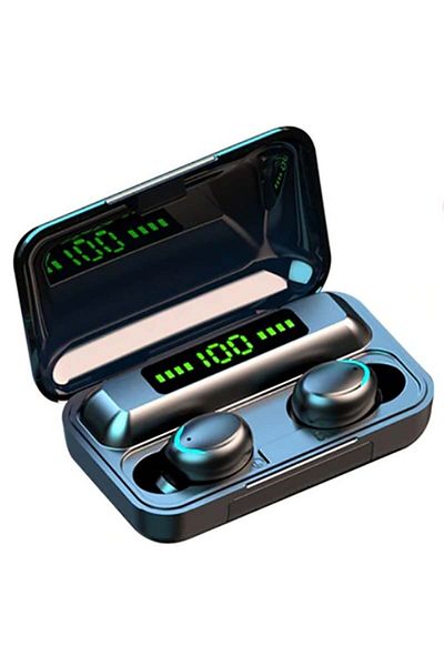 TECHSTAR Căști F9 Smart Techstar®, fără fir, Bluetooth V5.0, rezistente la stropire, tactile, iOS, 1200 mAh, Andro