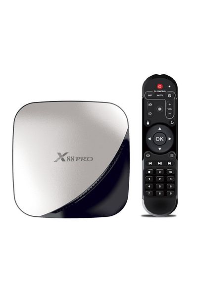 TECHSTAR Smart TV Box Mini PC Techstar® X88 PRO, Android 9, 4GB + 32GB ROM, 4K HDR, WiFi 5GHz, SPDIF, AV, RK3
