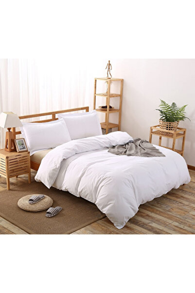Five Store Duvet cover made of 100% mercerized cotton, density 120 g/sqm, White, 140/210cm