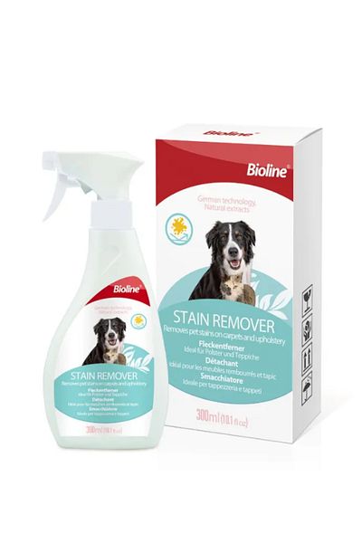 Bioline Dog & Cat Stain Remover Spray - 300ml for Upholstery & Carpets