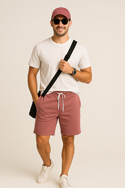 UOMOPARK 8024 Μοντέλο Premium καλοκαιρινό λεπτομερές σορτς