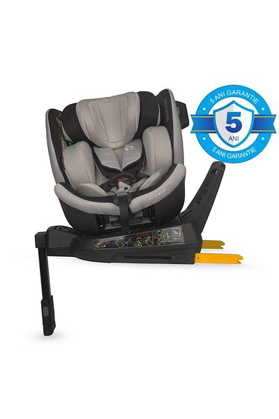 Coccolle Scaun Isofix Premium iSize Coccolle Mago cu picior de blocare, 40-150 cm, 0-36 kg, rotație 360 ​​de grade, reglabil