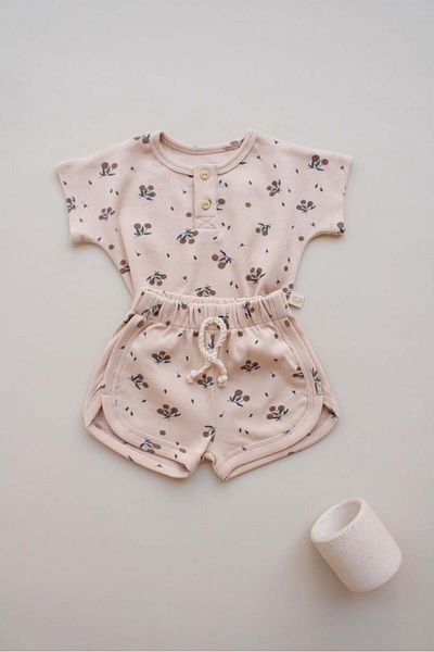 Oh La La Koala For Little Ones Olive Print Camisole Bottom Top Set