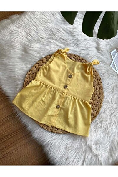 ArdenKids Sarı Düğmeli Çocuk Gömlek