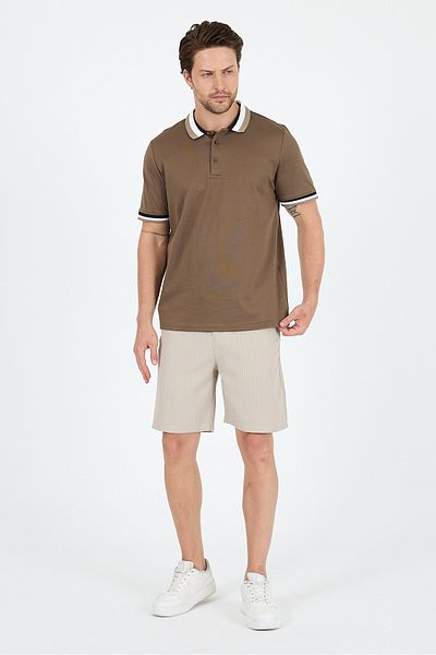 Rodi Men's American Style Polo Collar T-Shirt Relaxed Fit, Summer Sports T-Shirt 5030