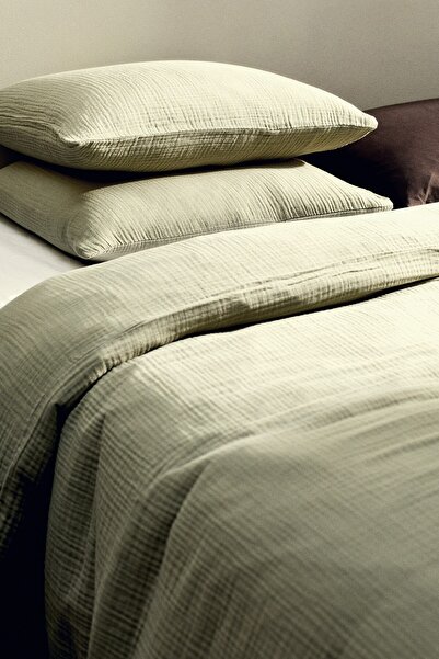 H&M Çift Kişilik Muslin Nevresim Takımı