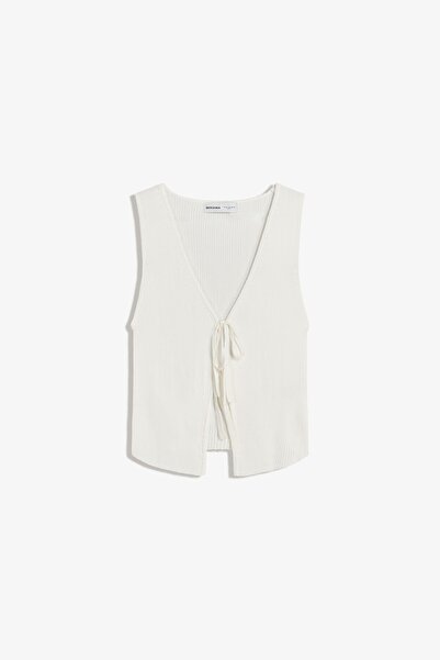 Bershka Fitilli bağcıklı yelek