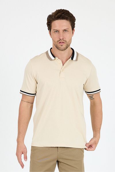 Rodi Men's American Style Polo Collar T-Shirt Relaxed Fit, Summer Sports T-Shirt 5030