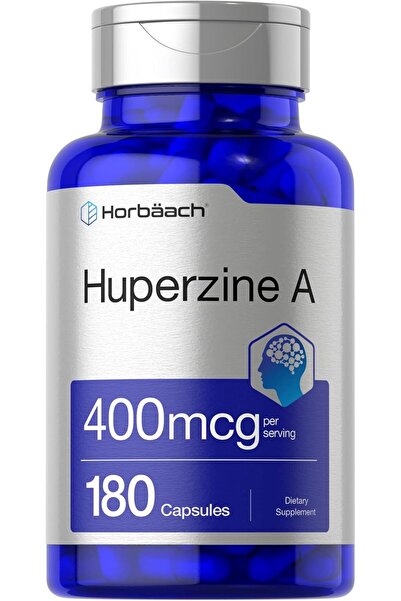 Horbaach Huperzine(Huperzia serrata) A 400mcg | 180 Capsules | Non-GMO, Glute...