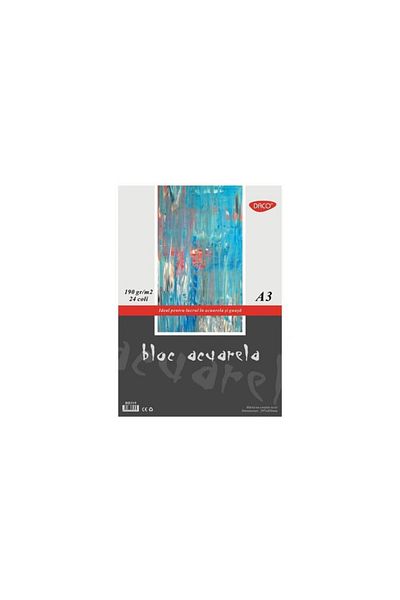 daço Daco A3 Watercolor Drawing Pad, 24 Tabs, 190 g/m²