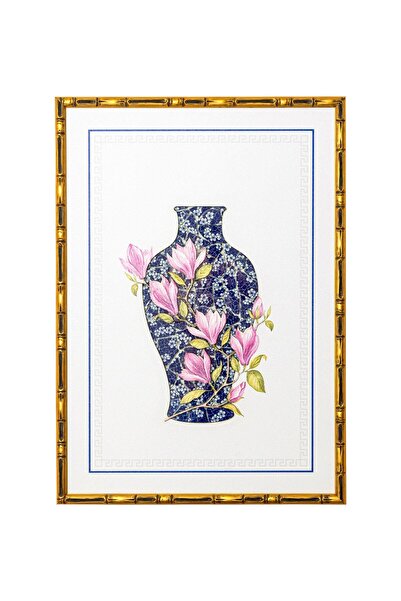 The Mia Blue Blanc Tablo 64x90x4 cm TBL0093