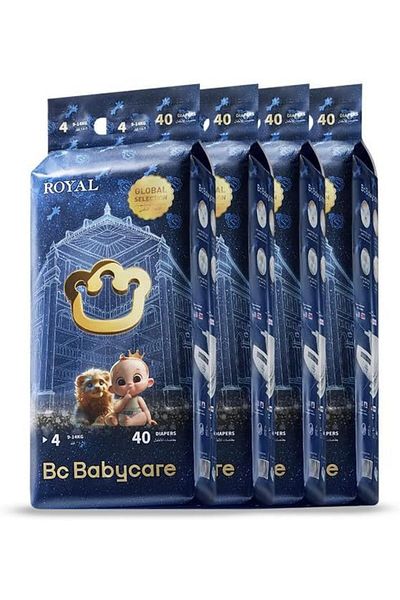 Bc Babycare Babycare Royal Baby Diapers, Size 4, 9-14 kg, Super Mega Pack, 160 Pieces