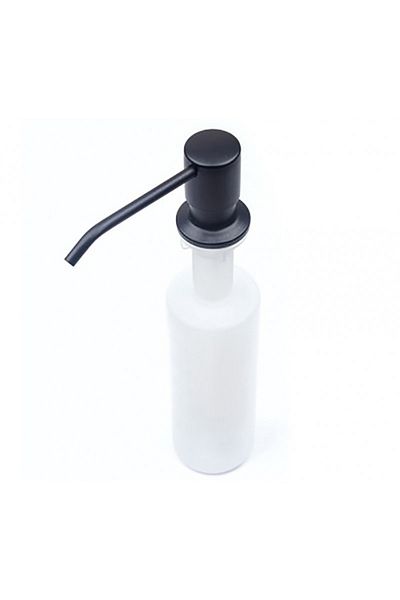TECHSTAR Dozator încorporat negru, pentru chiuvetă, săpun, detergent, 300 ml