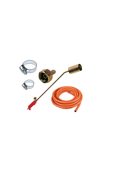 COBI SMART® Pachet complet arzator gaz, 64 cm, furtun gaz 4 m portocaliu, 2 coliere, piulita inclusa