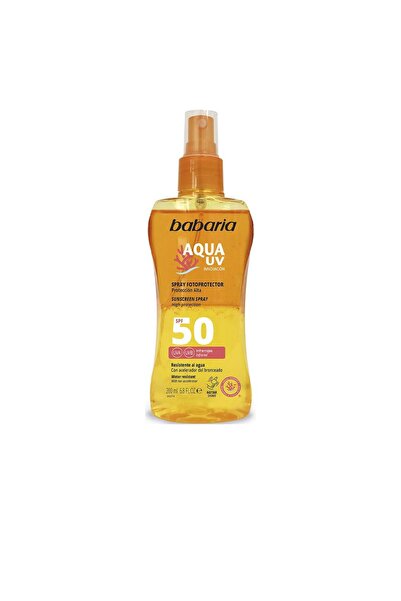 Babaria Spray bifazic de corp cu protectie solara ridicata SOLAR AQUA UV SPF50 200 ml