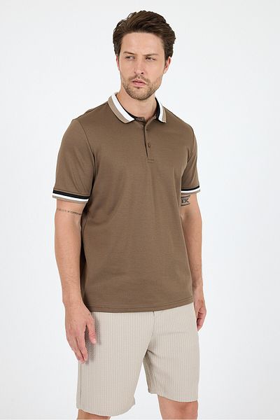 Rodi Men's American Style Polo Collar T-Shirt Relaxed Fit, Summer Sports T-Shirt 5030