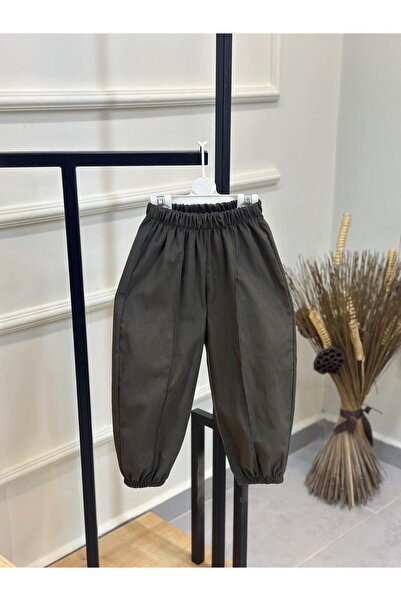 ArdenKids 2-7 Yaş Koyu Yeşil Kore Stil Şalvar p