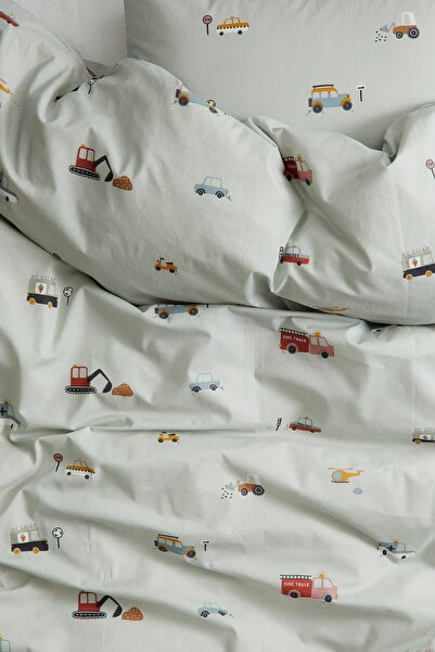 H&M Desenli Tek Kişilik Nevresim Takımı