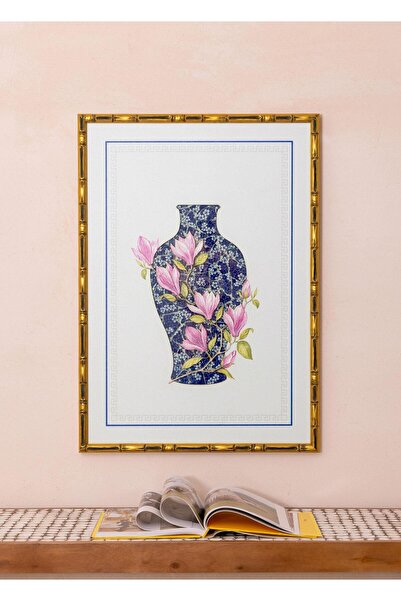 The Mia Blue Blanc Tablo 64x90x4 cm TBL0093