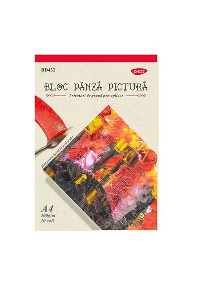 daço Dcoa Painting Pad A4, 10 Tabs, 300 gsm, Canvas Paper
