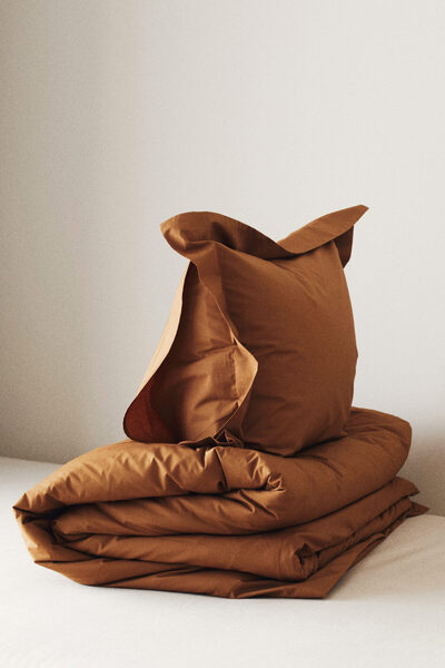 H&M Tek Kişilik Pamuklu Perkal Nevresim Takımı