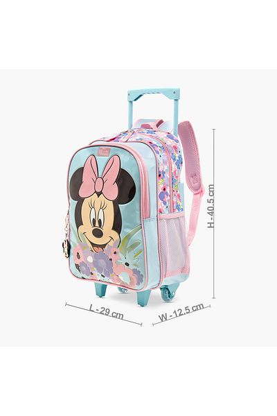 Disney Minnie Mouse Embossed 5-Piece Trolley Backpack Set - 16 inches
