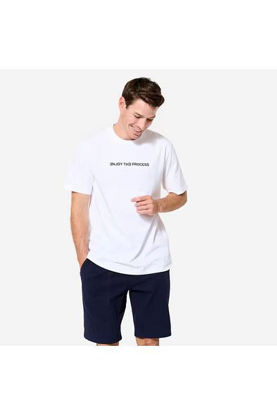 Decathlon Ανδρικό αθλητικό μπλουζάκι με ίσιο κόψιμο