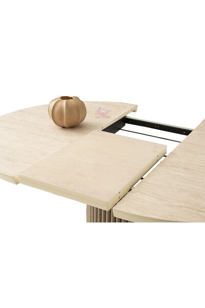 Sweet Home Masa Sandalye Açılır Yuvarlak Hilton Mdf Masa Mutfak,Salon,Yemek Odası Masası