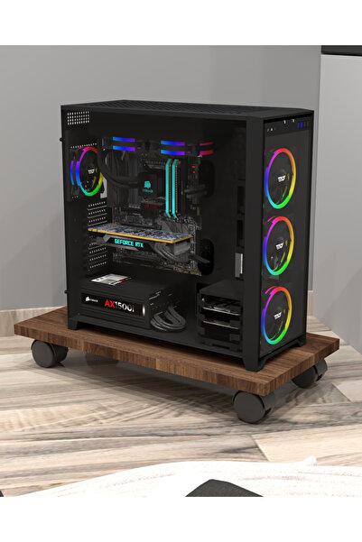 KONAK EV EŞYALARI Bilbo MDF Kasa Taşıyıcı,MDF,Bilgisayar Kasa Taşıyıcı,Tekerl...