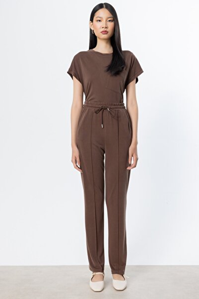 ON Beli Lastikli Çimalı Eşofman Altı