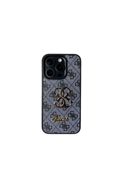 Guess Phone Case Compatible with iPhone 14 PRO MAX, Guess, Gray-Black