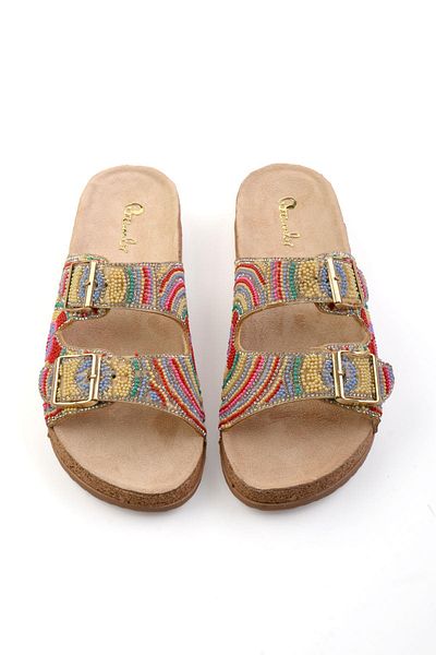 Bambi Beige Women's Slippers K04678080787