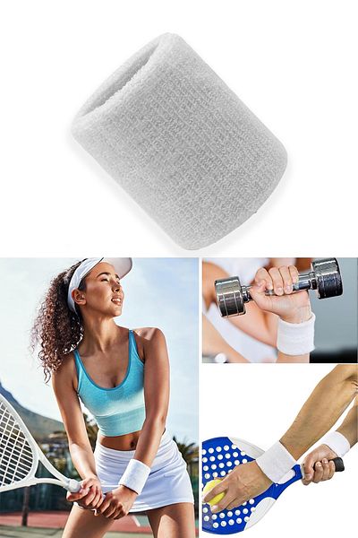 Factorial Towel Hand Wristbands White Football Basketball Athlete Sweat Wipe Towel Wristband Super Water Absorbent Accessory