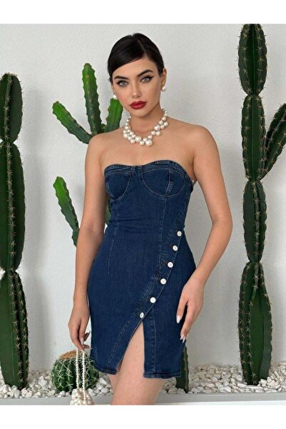 modamtn    Nerg Button Detailed Dress