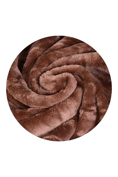shumee Acrylic blanket 160x200 cm brown