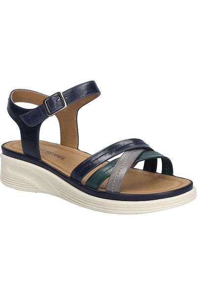 Josef Seibel Sevran 02 | Sandale für Damen | Blau Sevran 02, dunkelblau-multi