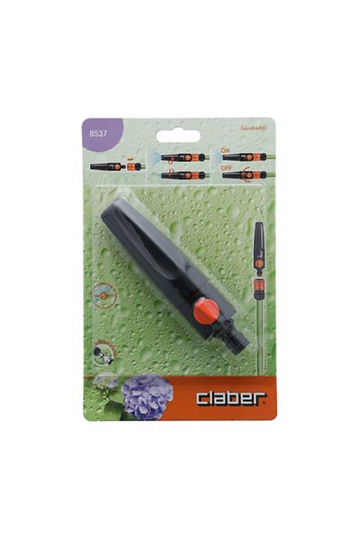 CLABER Plus High-Grade ABS Adjustable Water Flow Spray Jet Nozzle Black and Orange