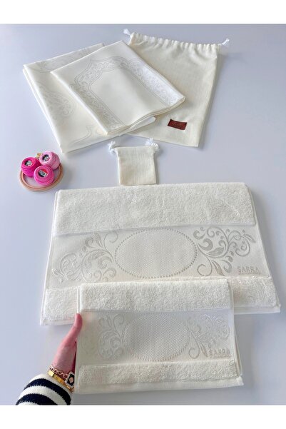 sarra 6-Piece Processable Engagement Wedding Set - Cream