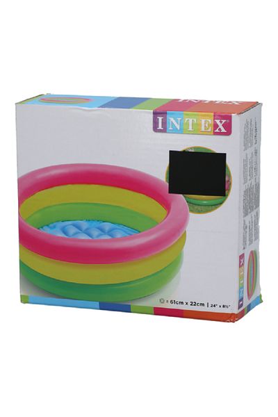 Intex 3 Ring Sunset Glow Kiddie Pool Multicolor 61 X 22 Cm