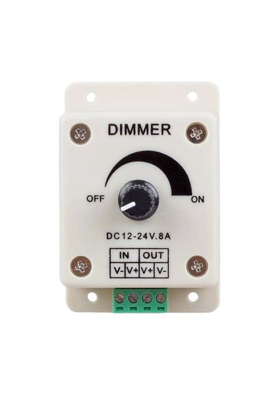 OEM Adjustable LED light switch DC 12-24V 8A, dimmer controller maximum 96W