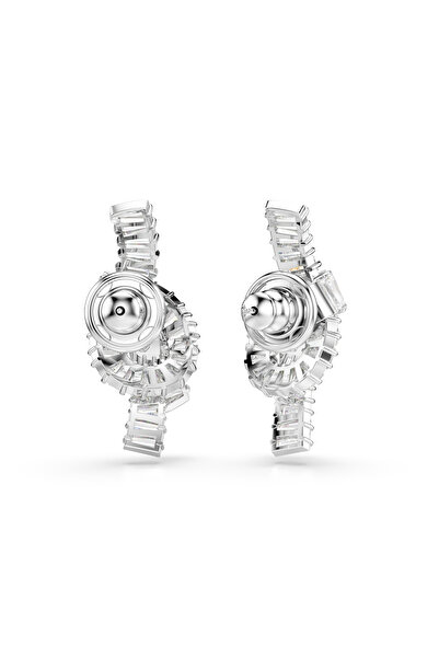 Swarovski 5727040 Küpe Matrıx:Pe Knot Whı/Rhs